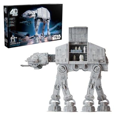 4D Build, Star Wars Imperial At-At 3D Model Kit, Star Wars Collectibles & Desk Decor, Adult Puzzle, Building Toys, 238 Pieces, 3D Puzzles, Gift Ideas for Ages 12 & Up