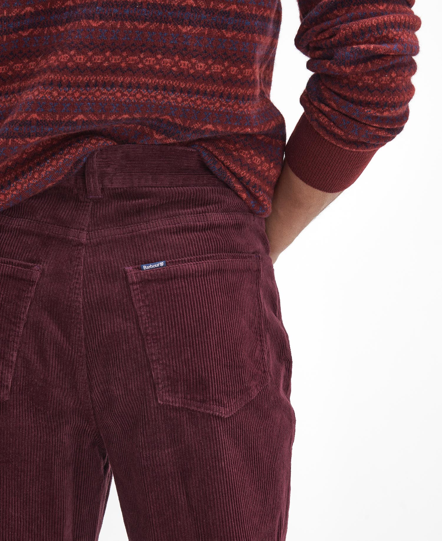 Stretch Cord Regular Trousers image number 5