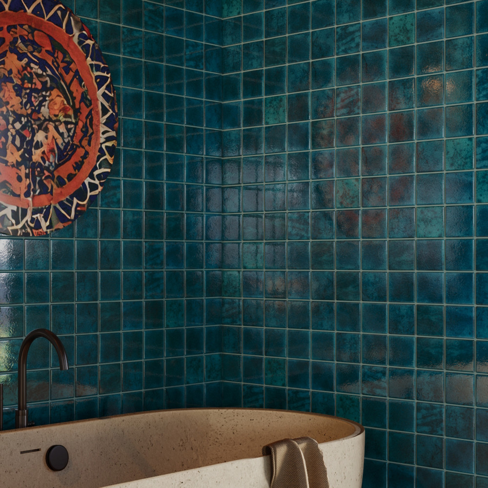 Menorca Amun 4 in. x 4 in. Ceramic Wall Tile