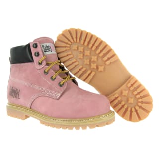 Safety Girl Women's Pink Steel Toe Work Boots