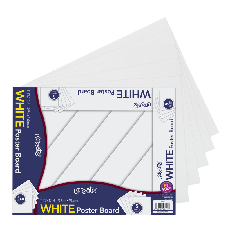 Poster+Board%2C+White%2C+11%26quot%3B+x+14%26quot%3B%2C+5+Sheets