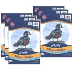 UCreate&reg; Mixed Media Art Paper, Heavyweight, 9" x 12", 60 Sheets Per Pack, 6 Packs PAC4841-6