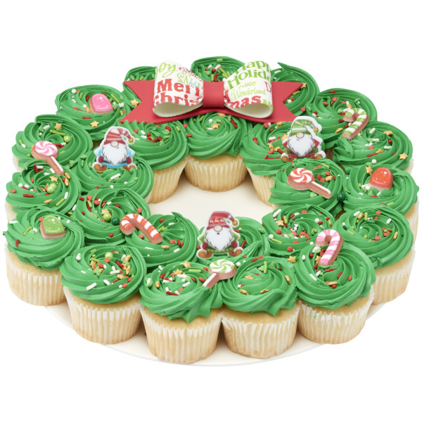 Holiday Gnomes Cupcake Rings