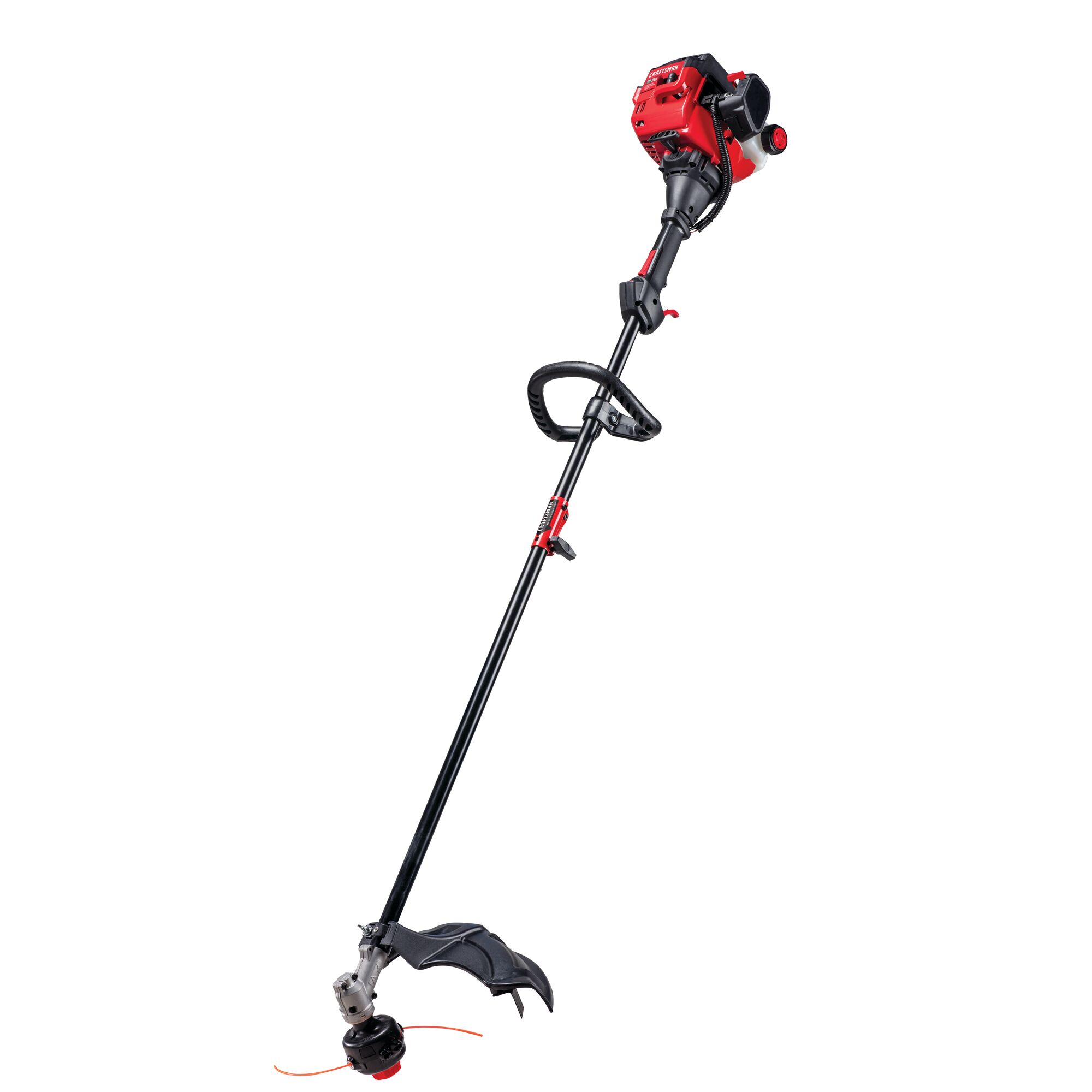 2 Cycle 17 inch straight shaft gas weedwacker trimmer.