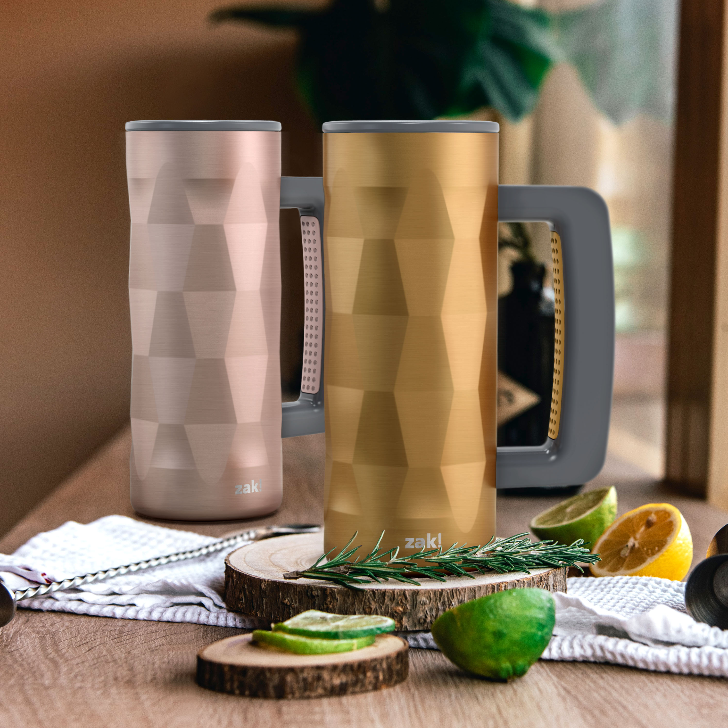 Fractal 16 ounce Vacuum Insulated Stainless Steel Mug, Bronze slideshow image 3 Fractal 16 ounce Vacuum Insulated Stainless Steel Mug, Bronze slideshow image 3