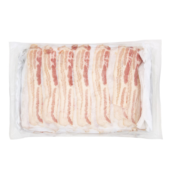 GRIDDLEMASTER(r) Bacon, Applewood Smoke Flavored, 18/22 slice, 15 lb . C1CB - Front Center Inner Pack (Hi Res)