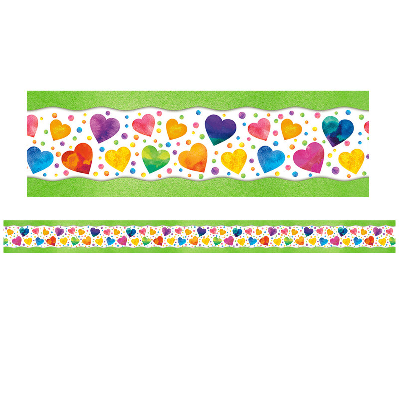All Around the Board Trimmer, Watercolor Hearts, 43'