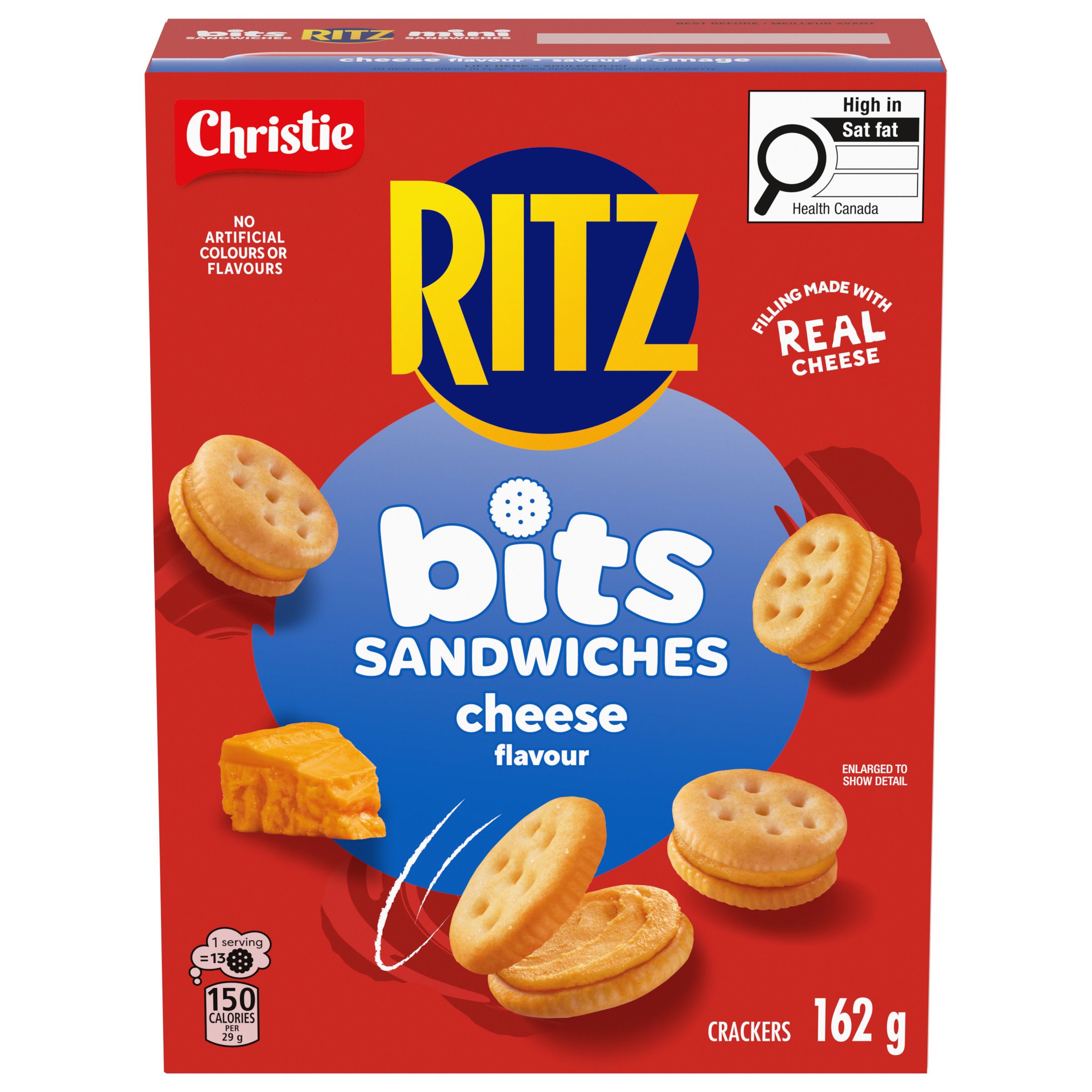 CHRISTIE RITZ Bits Sandwiches Cheese Flavoured, Snack Crackers, 162 g-thumbnail-0