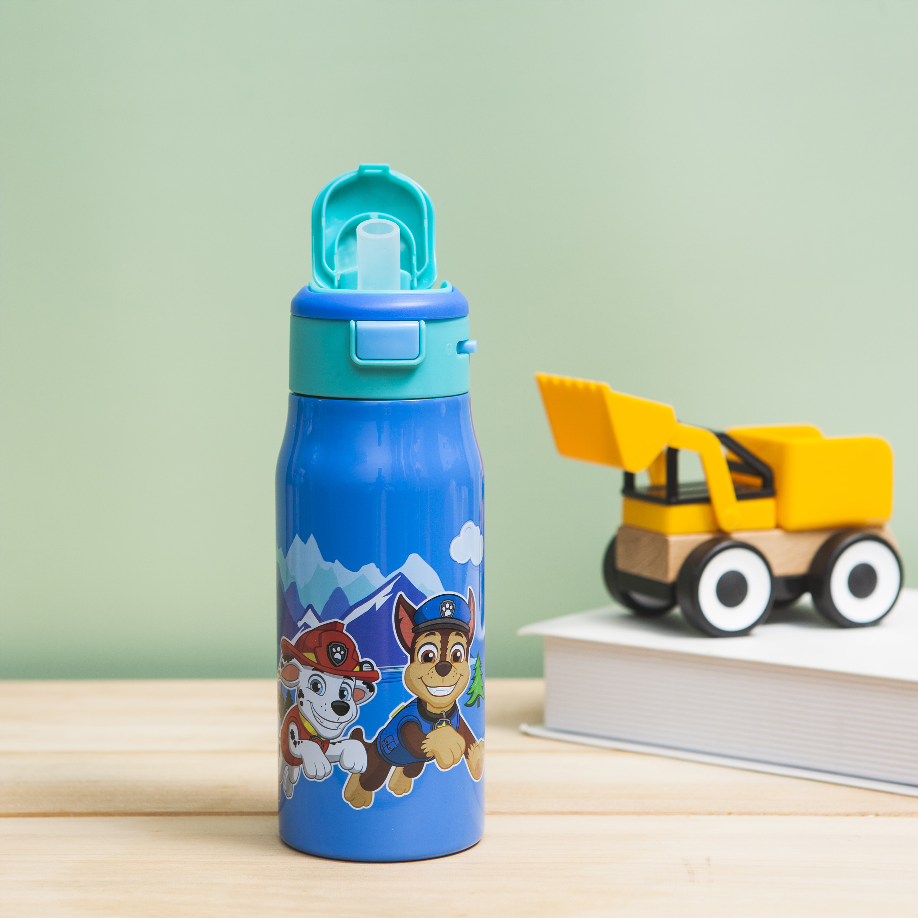 Paw Patrol 13.5 ounce Mesa Double Wall Insulated Stainless Steel Water Bottle, Chase and Marshall slideshow image 7