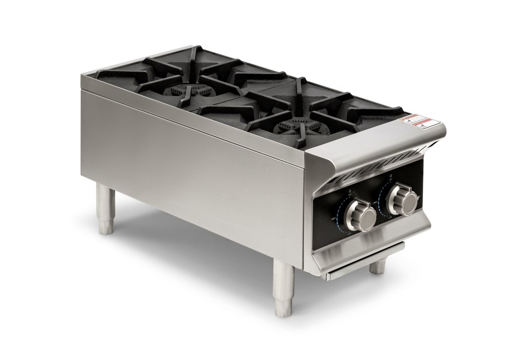 12-inch 2-burner countertop gas hot plate