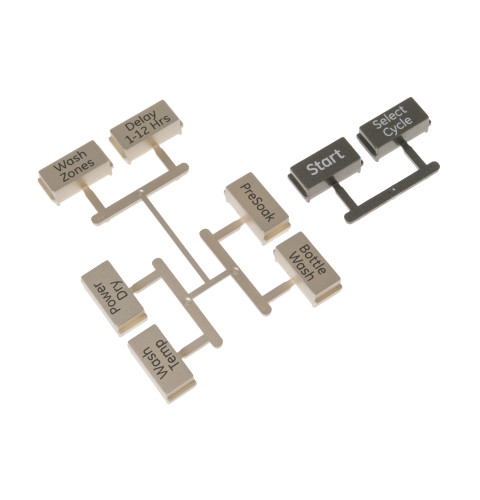 DISHWASHER BUTTON KIT - STAINLESS STEEL