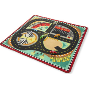 Round the Speedway Race Track Rug & Car Set