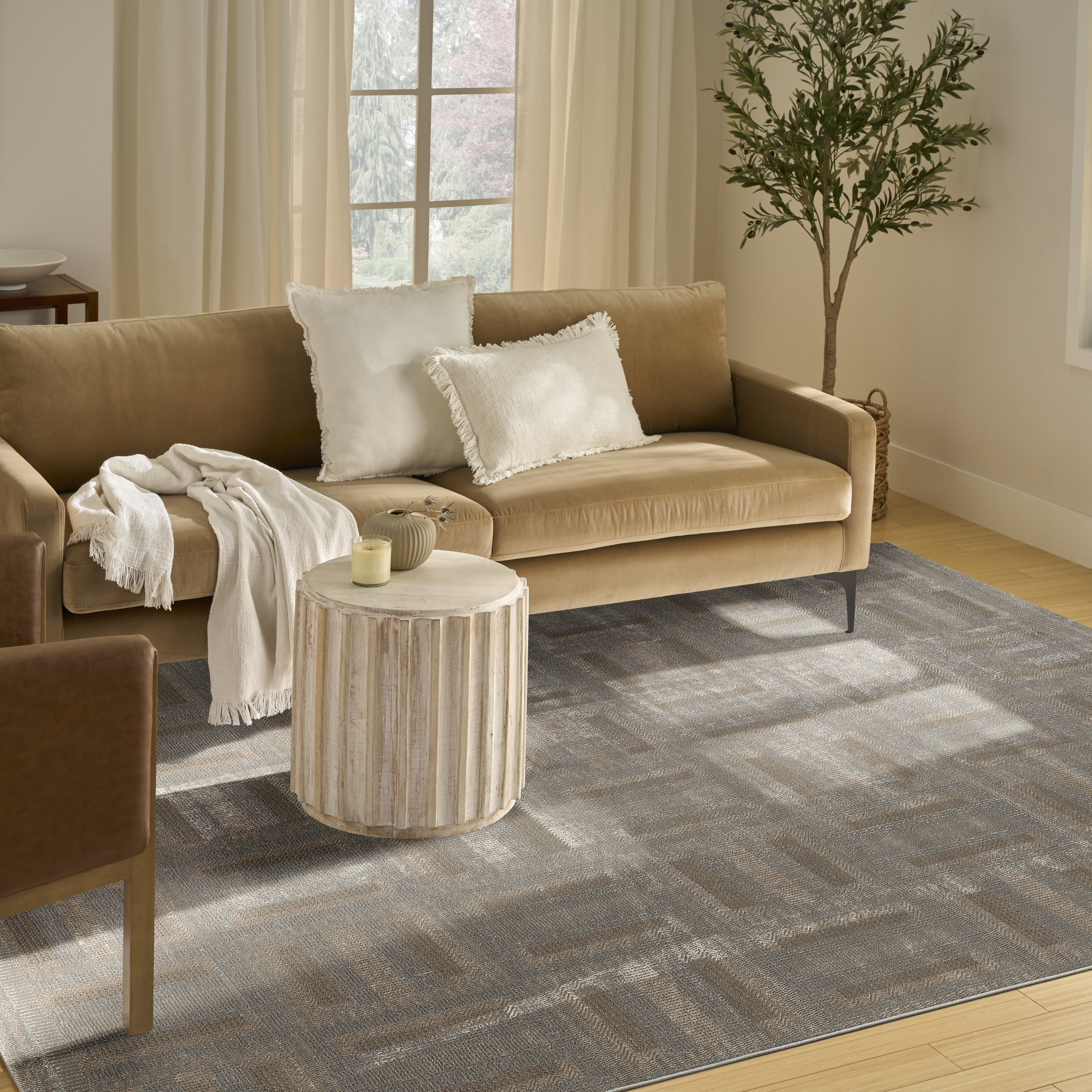 Nourison Nordic 8' x 10' Grey Multicolor Modern Indoor Rug