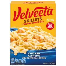 Velveeta Skillets Chicken Alfredo One Pan Dinner Kit w/ Cheese Sauce Pasta & Seasonings 12.5 oz Box