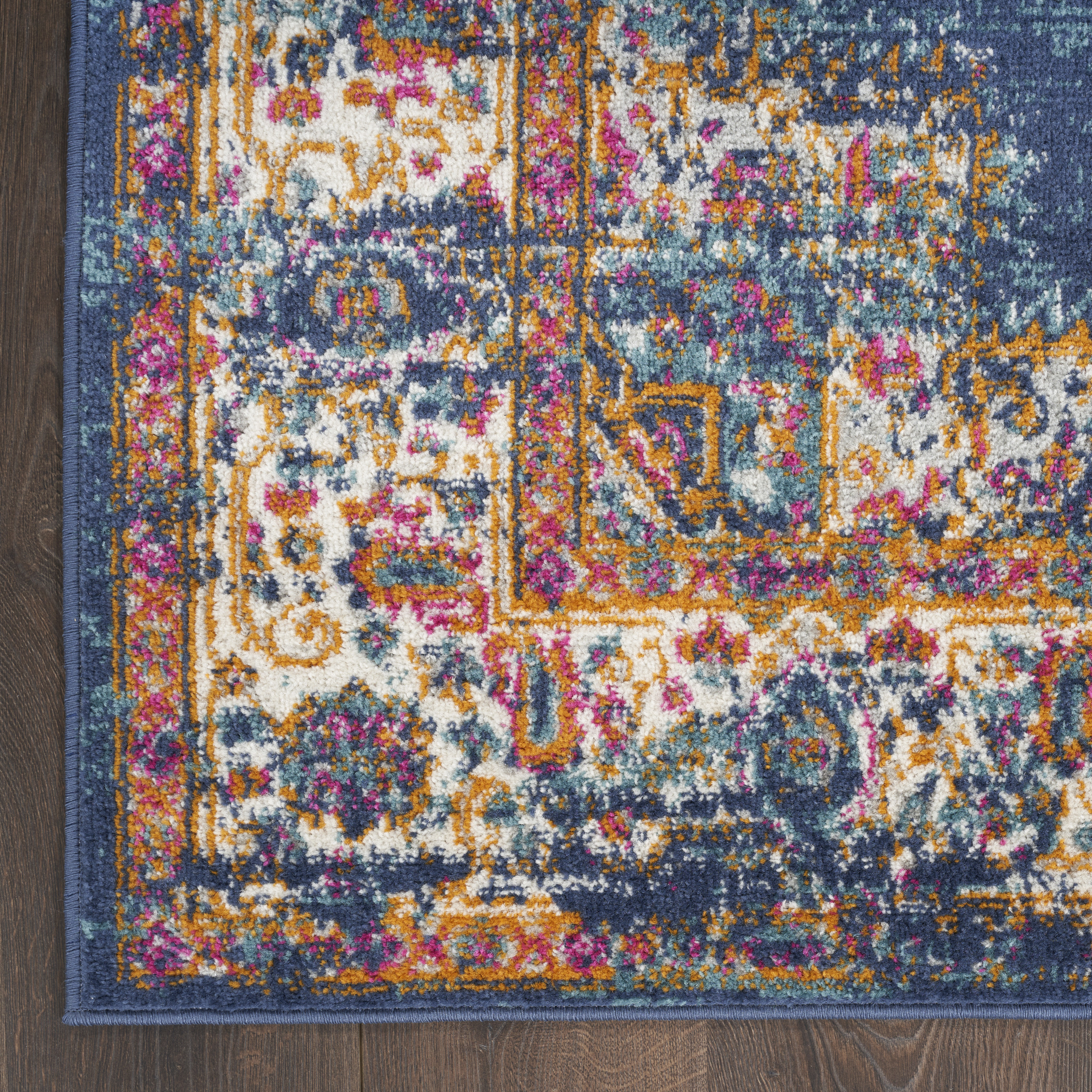 Nourison Passion 5'3" x 7'3" Navy Vintage Indoor Rug