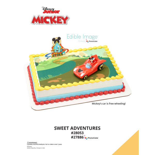 Disney Mickey Mouse Funhouse Sweet Adventures The Magic of Cakes® PhotoCake® Enhanced Background Page