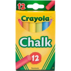 Multi-Colored Children's Chalk, 12 Count
