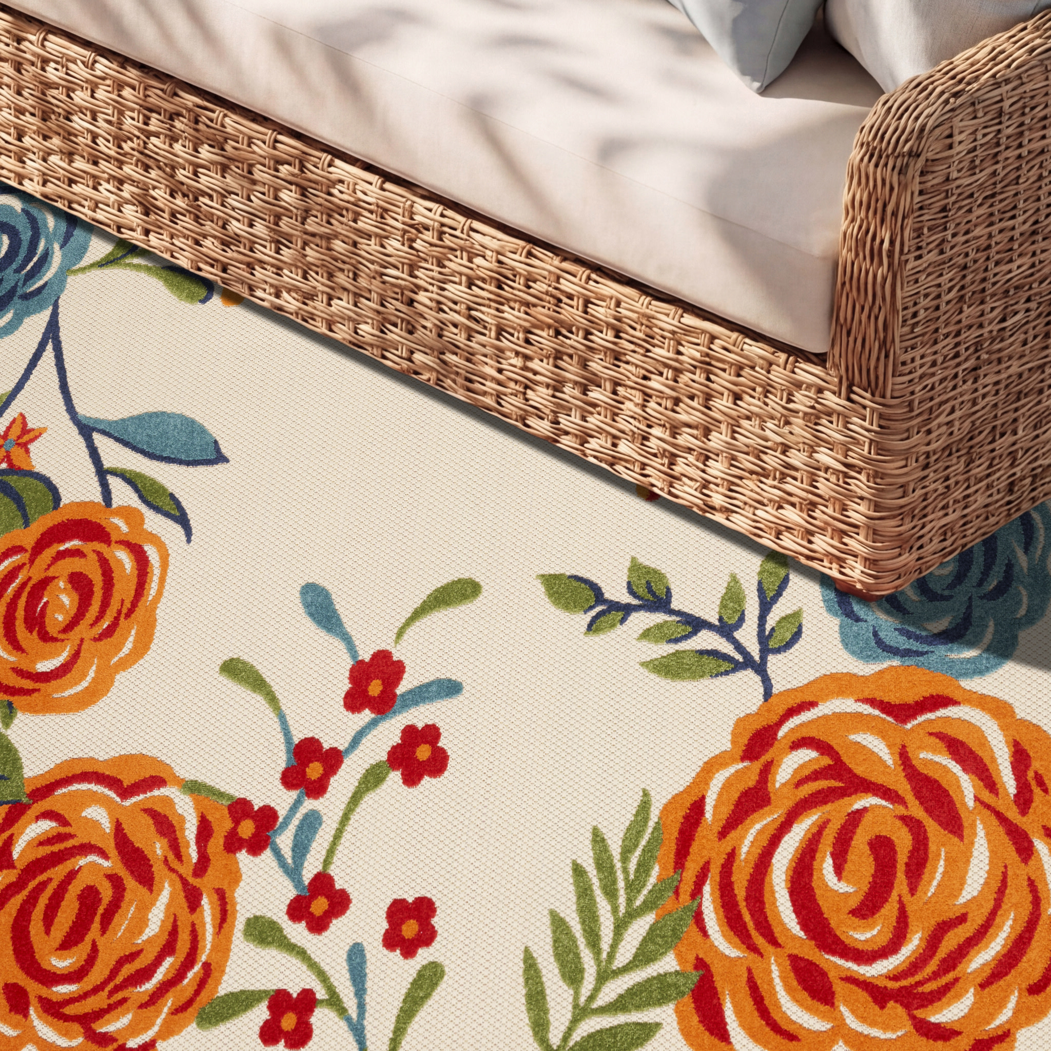 Nourison Aloha 5'3" x 7'5" Multicolor Contemporary Rug