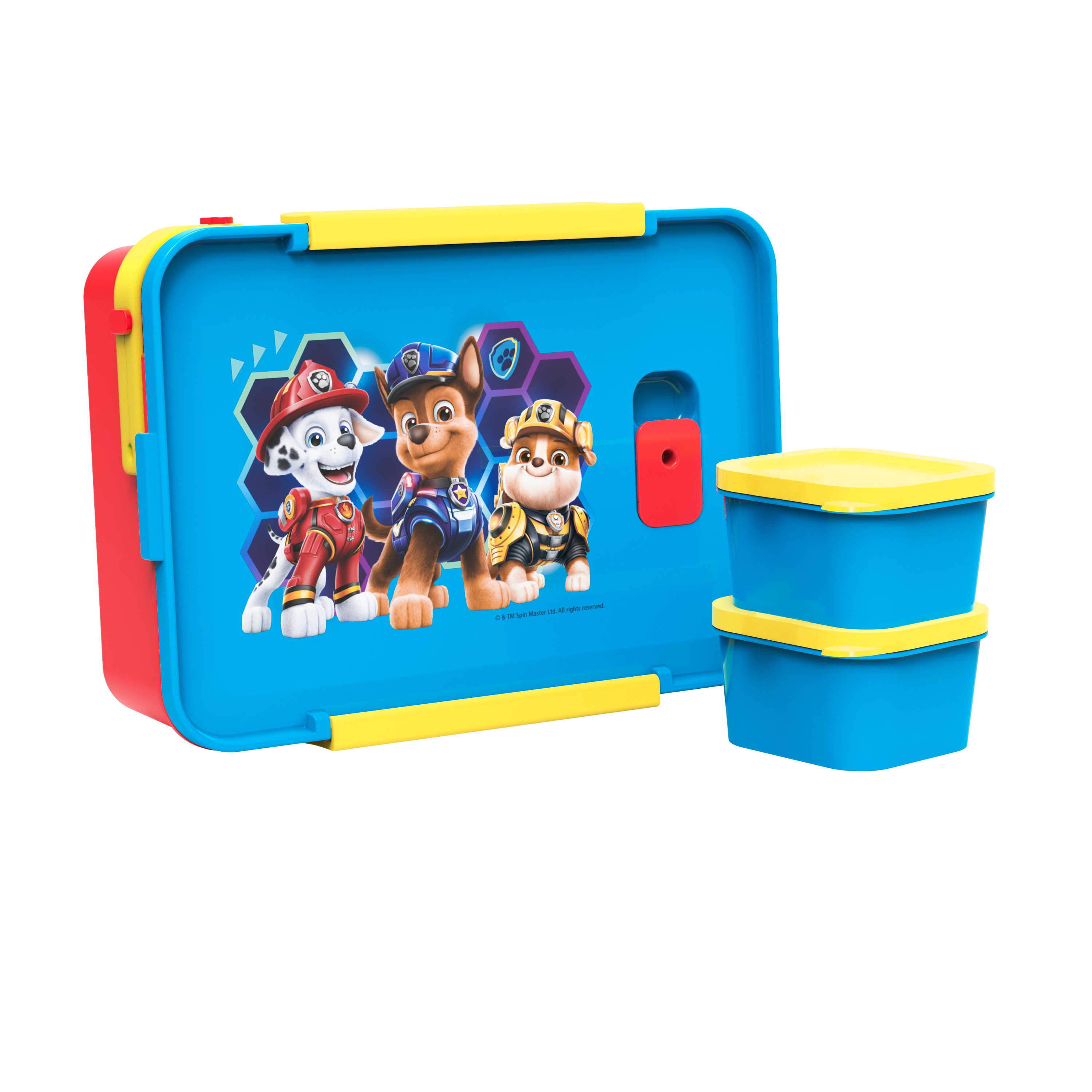 Paw Patrol Movie Reusable Divided Bento Box, Rubble, Marshall and Chase, 3-piece set slideshow image 4