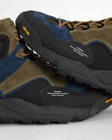 Barbour x Flower Mountain Back Country Uni Mid Trainers