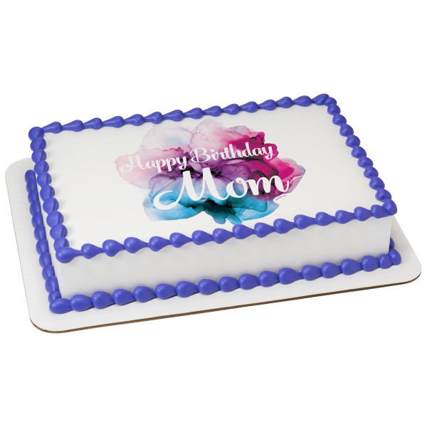 Abstract Watercolor PhotoCake® Edible Image®