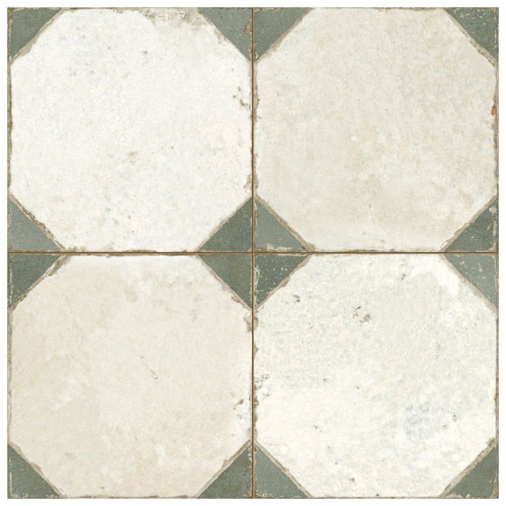 Kings Yard Sage 17-5/8 in. x 17-5/8 in. Ceramic Floor and Wall Tile