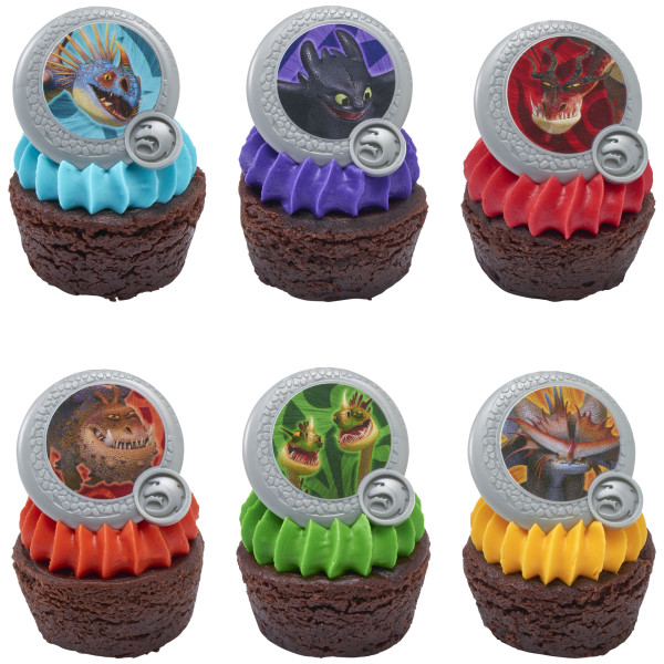 DreamWorks How to Train Your Dragon Dragon Shield Cupcake Rings