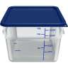 Carlisle, Squares Food Storage Container Lid 12 - 22 qt, Royal Blue, 6/Case