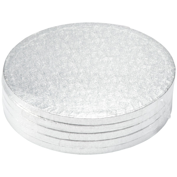 10" Round Silver Foil Cake Board
