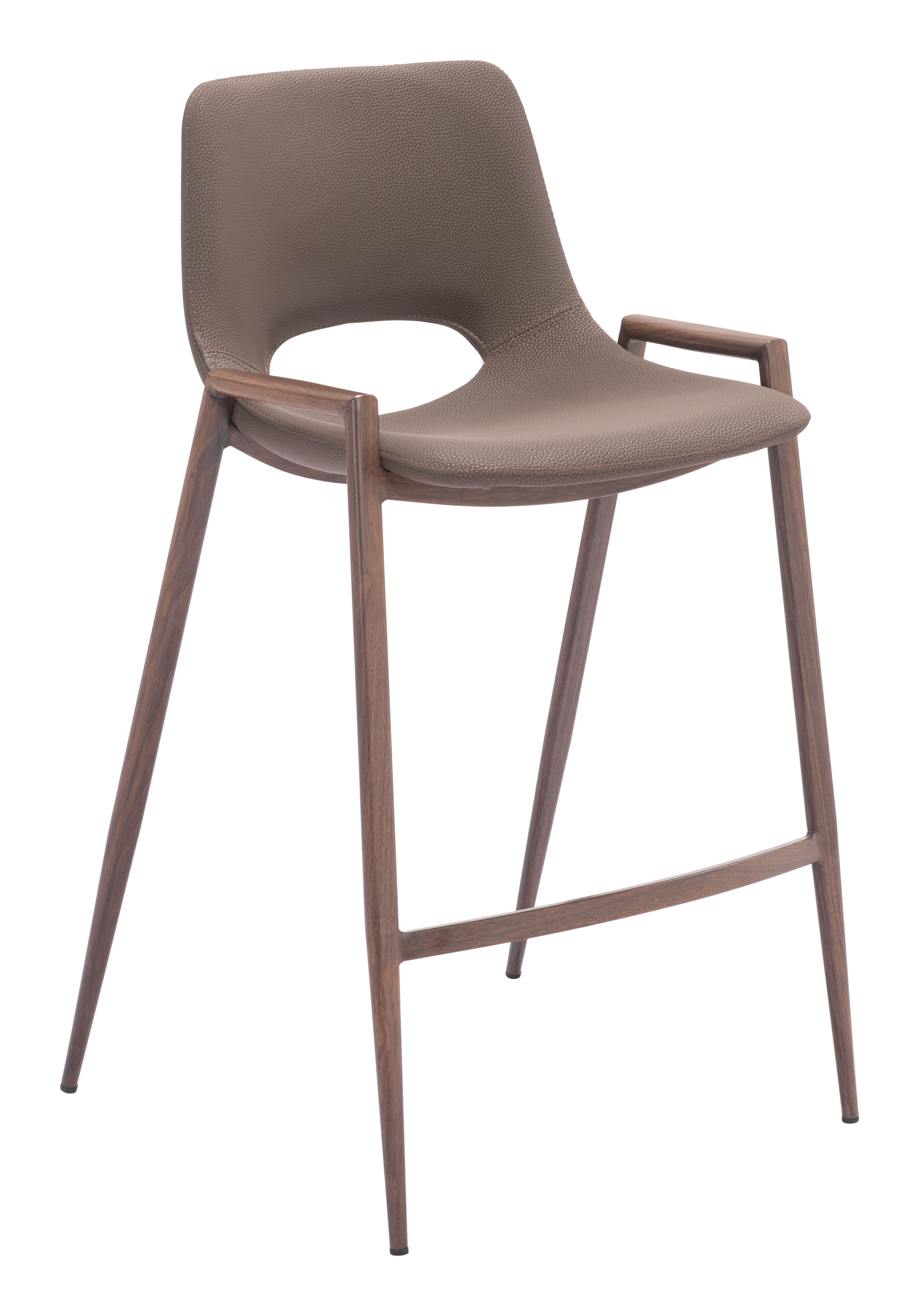 Desi Counter Stool (Set of 2) Brown & Walnut product image