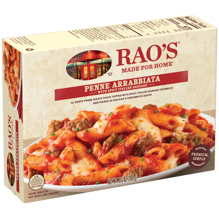 Penne Arrabbiata with Spicy Italian Sausage Frozen Meal, 9.5 oz - Left angle Image