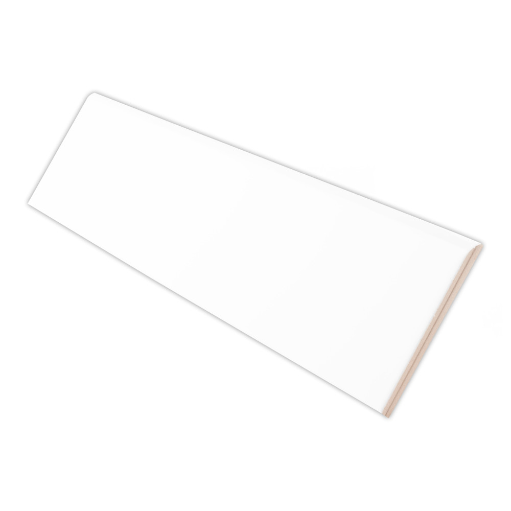 Battiscopa Glossy White 3-1/8 in. x 13 in. Ceramic Wall Trim