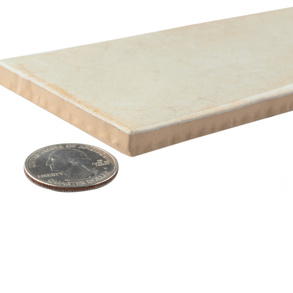 Crackle Cream 2.88x11.88 Rectangle Ceramic Wall Only Digital Pattern