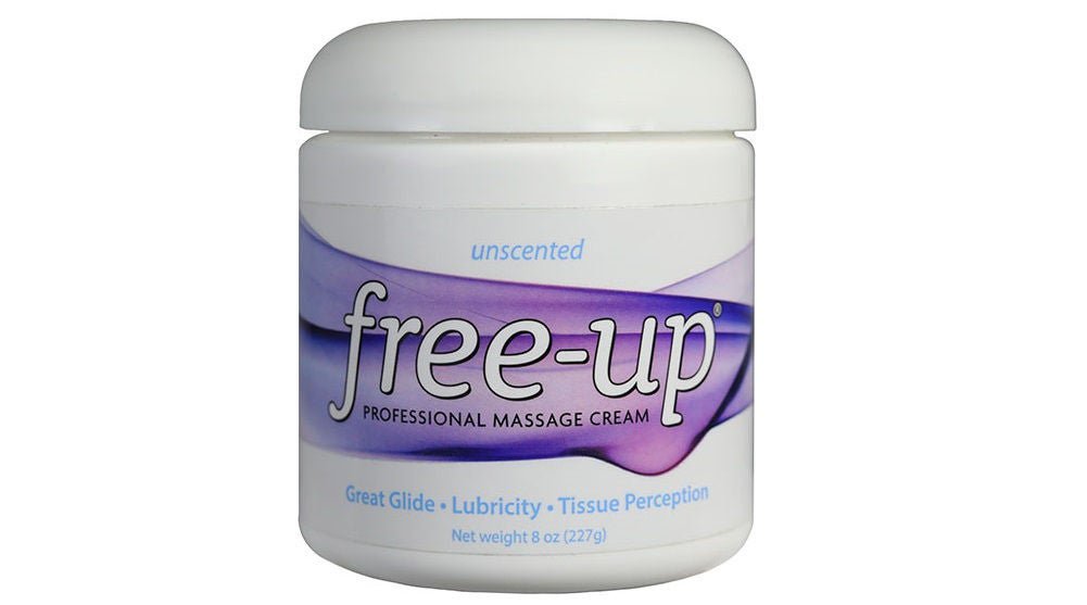 Free-Up® Unscented Massage Cream, 8-ounce jar