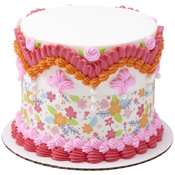 Nostalgic Floral PhotoCake® Edible Image® Strips