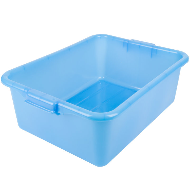 7-inch-deep Traex® Color Mate food storage box in blue