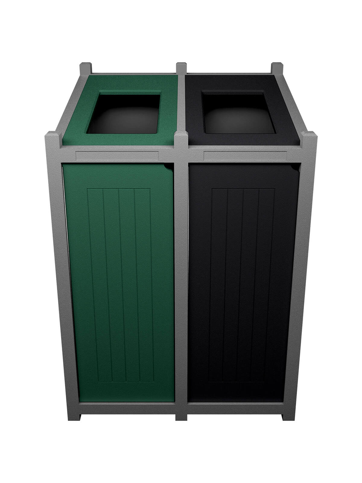 Busch Systems Aspyre Collection Venture Series double in grey with black and green doors and openings