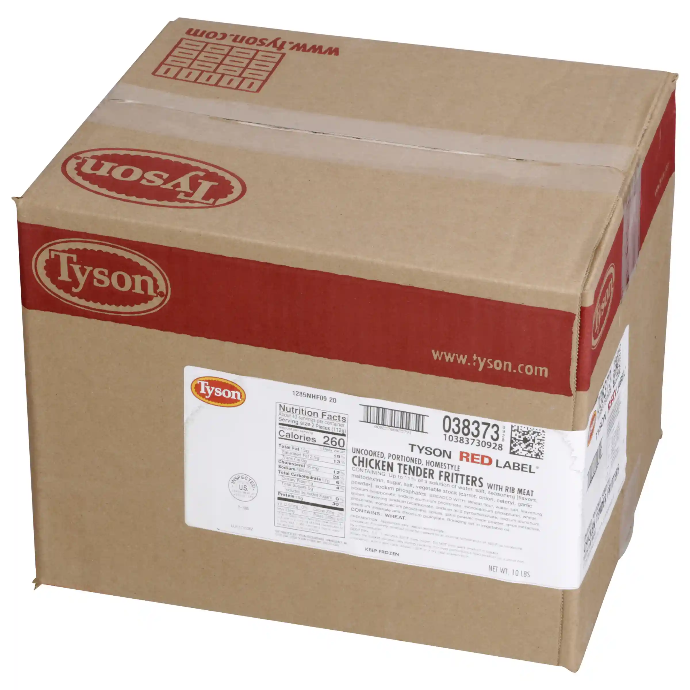 Tyson Red Label® Uncooked Homestyle Select Cut Chicken Tender Fritters _image_5