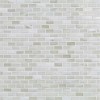 Shibui Bleached White 1/2×1 Mini Brick Mosaic Natural