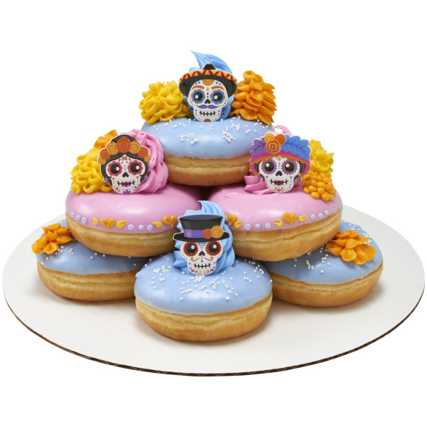Dia de los Muertos Skulls Cupcake Rings