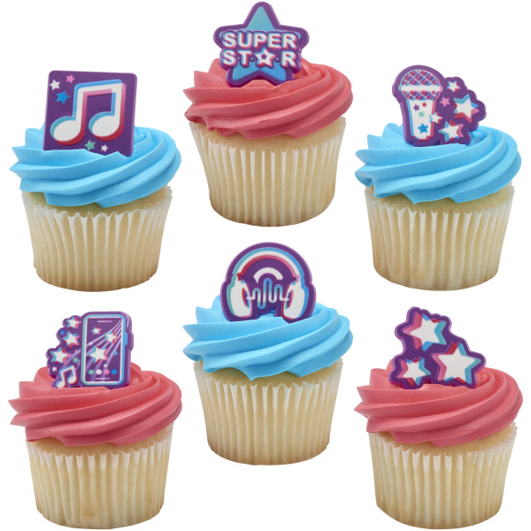 Super Star Assortment Cupcake Rings
