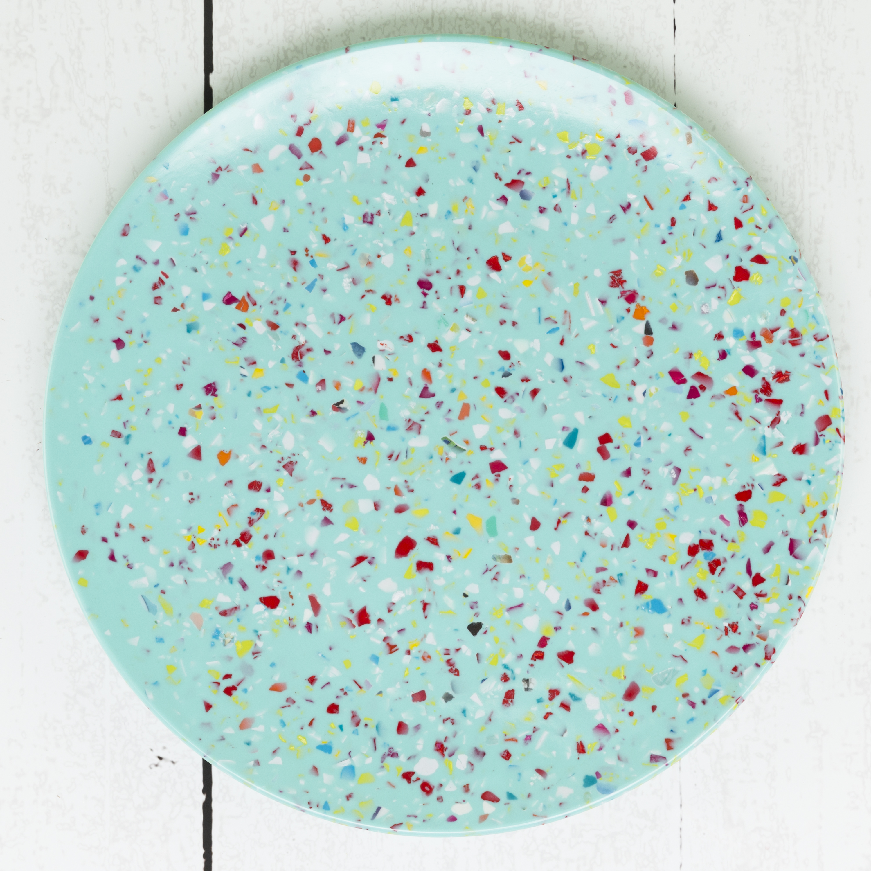 Confetti Salad Plate, Mint, 6-piece set slideshow image 4 Confetti Salad Plate, Mint, 6-piece set slideshow image 4