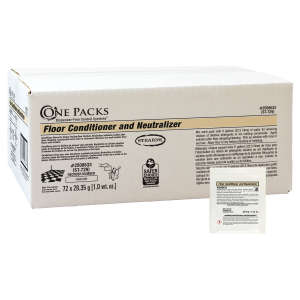 STS2508633, Stearns Packaging, One Packs Floor Conditioner and Neutralizer,  72 Packets/Container