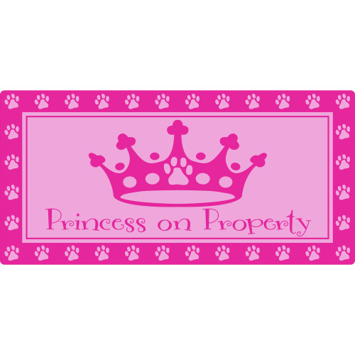 Princess on Property Sign (5