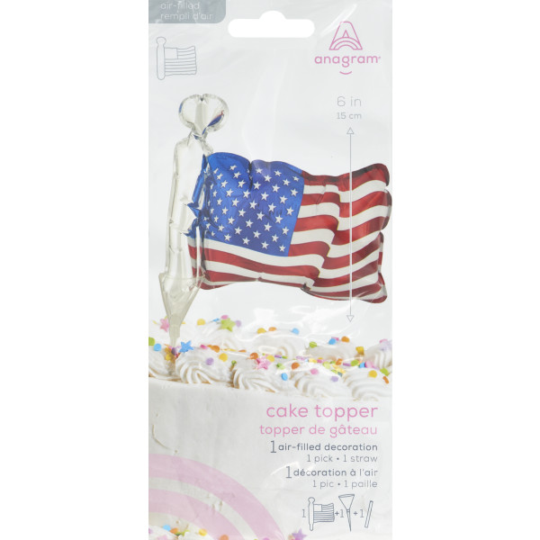 Inflatable American Flag Anagram® Cake Pic
