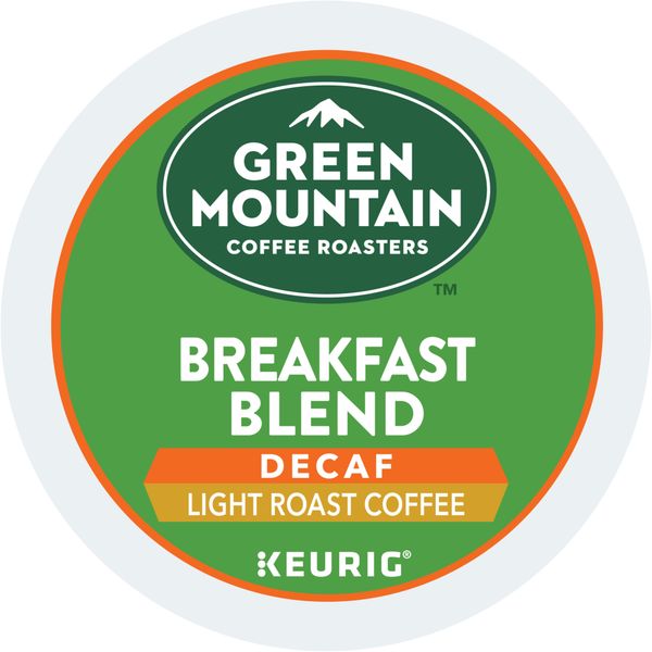 Green Mountain Coffee Breakfast Blend Decaf, Keurig K-Cup Pod, Light Roast, 96ct 2