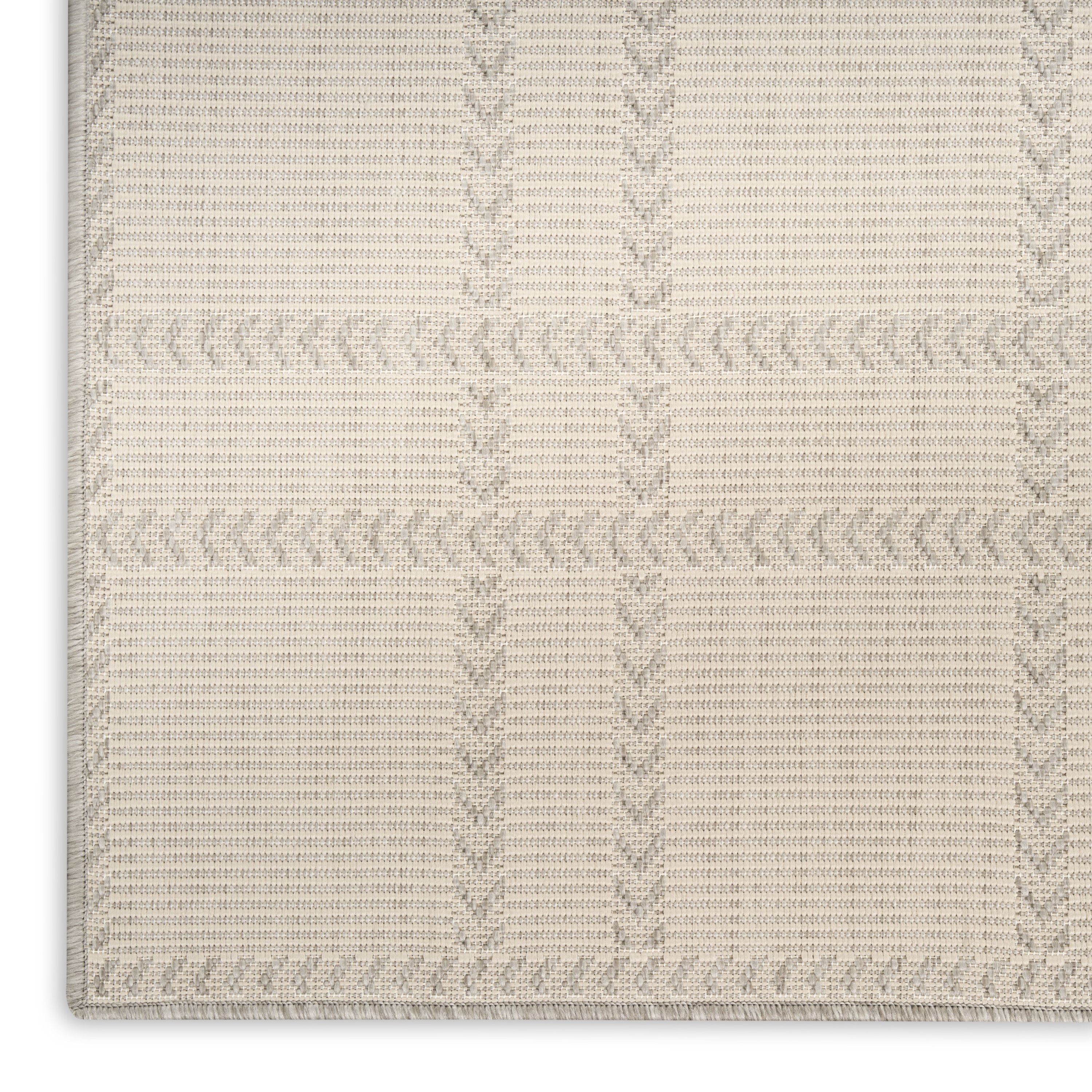 Nourison Horizon Indoor/Outdoor 8' x 10' Grey Modern Rug