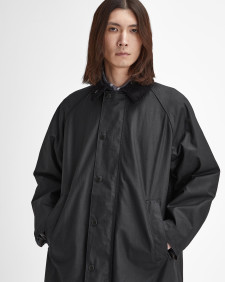 Modified Exmoor Waxed Coat Classic Black