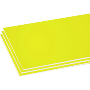 Foam Board, Fluorescent Yellow, 3-Pack