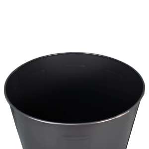 Impact, 7 gal, Metal, Gray, Round, Receptacle